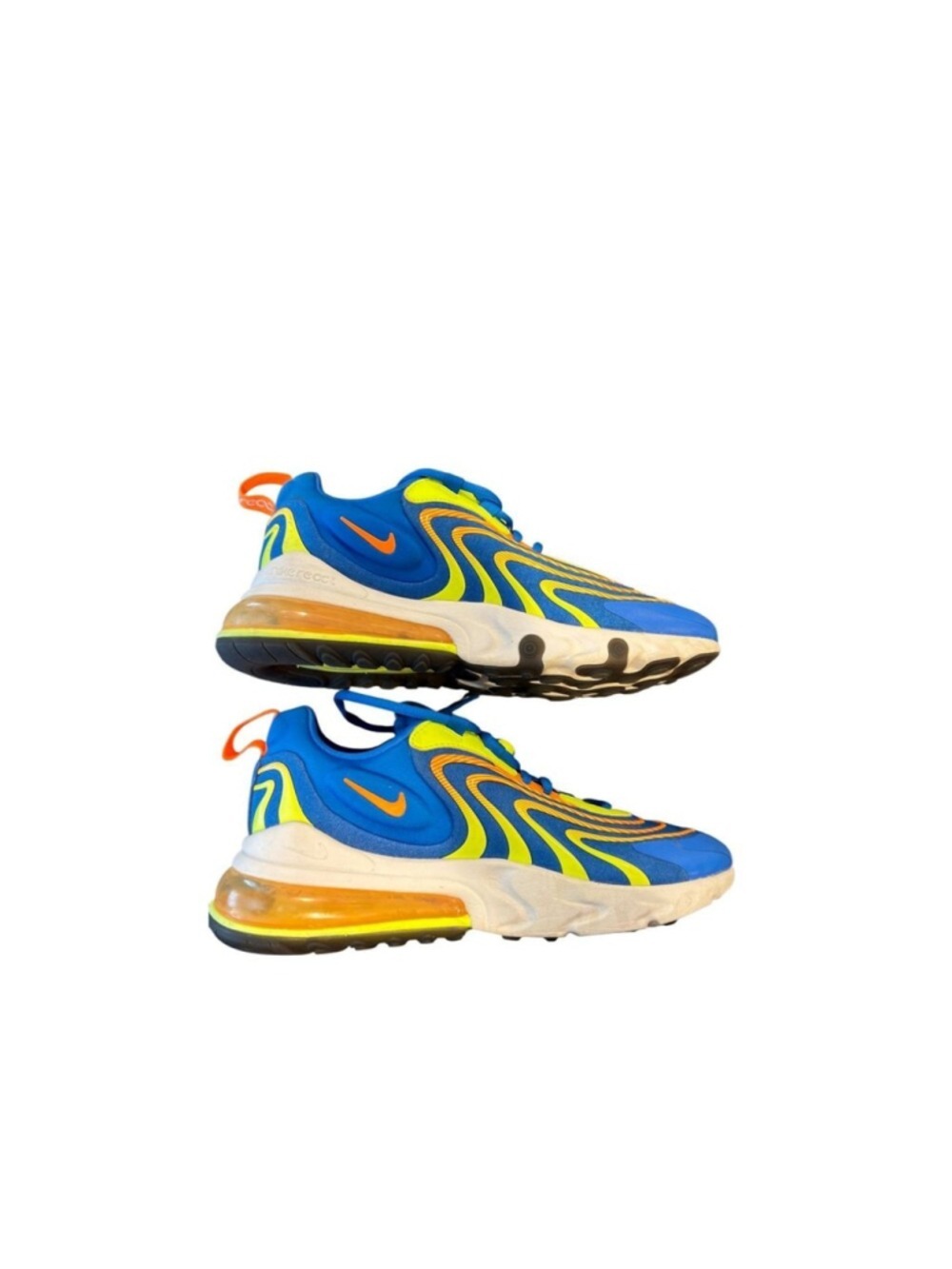 Nike Air Max 270 React Eng Soar Total Orange Volt CD0113-401 Mens Size 8.5